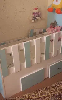 تخت کودک باتشک