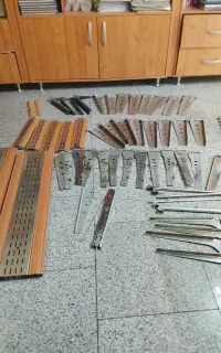 تعداد34عدد پایه قفسه 30سانت با متعلغات