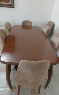 میز ناهارخوری ۸ نفره با ۶ عدد صندلی