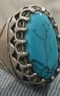 انگشتر فیروزه ونقره