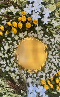 گل تاج مجلس ترحیم