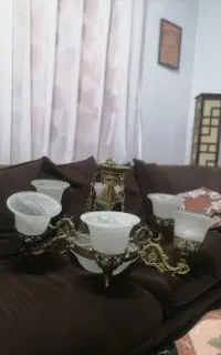 لوستر برنجی 6 شعله