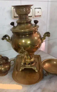 سماور قدیمی وزیبابا ستش برای شرکت تبریز و برادران
