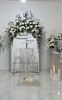 دیزاین زیبای نامزدی وبادکنک آرایی با قیمت اقتصادی