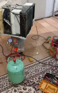 تعمیر سرویس و گاز گیری کولر گازی دوتکه و پنجره ای