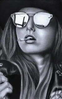 سفارش طراحی چهره سیاهقلم