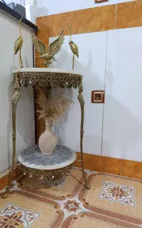 میز تلفن برنز شیک