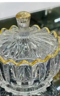 ۳عددقندان جنوا لب طلایی