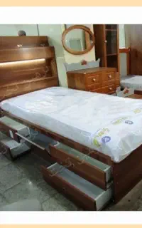 تخت خواب تمام لمسه ال ای دی دار × رهام