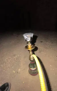 قلیان برنجی با همه تجهیزات