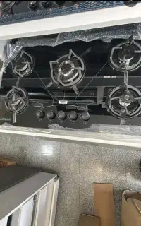 گاز صفحه ای ۵ شعله شعله رومیزی هود توکار روکار