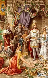 نخ و نقشه و مصالح تابلوفرش (تابلوفرش) تاجگذاری