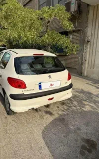 پژو ۲۰۶ اتومات مدل ۸۸ سفید