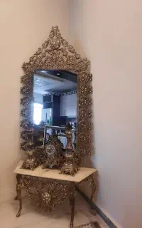 آیینه شمعدان نگین کارشده