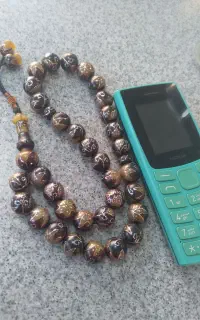 تسبیح دستساز  نقره کوب