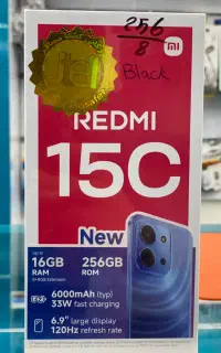 کف قیمت بازار Redmi 15C 256G RAM 8
