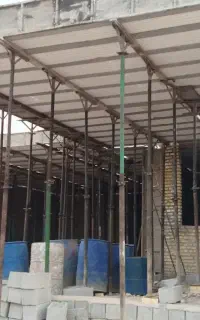 اجرای سقف تیرچه فونداسیون ستون استخر