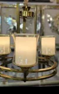 لوستر چهار شاخه سرپیج بزرگ