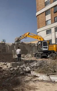 گودبرداری بیل مکانیکی شفته اهک خاک مخلوط
