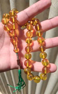 تسبیح سندلوس زیبا ۳۵ عددی و شهاب سنگ
