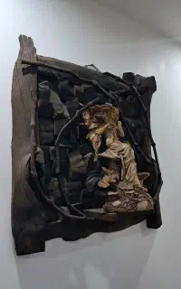 تابلو چوبی قدیمی اعیانی