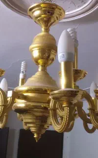 لوستر ۱۸ شاخه رنگ ثابت مارک معروف نورسازان