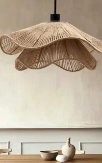 لوستر و آباژور مکرومه و رافیا