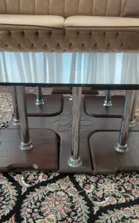 میز جلو مبلی همراه 4 عسلی