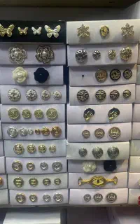 دکمه ژاپنی ، کاور باتن، دکمه های فلزی نوار گل رنگی