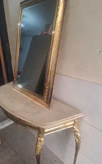 آئینه وکنسول ب تمام برنجی