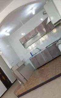 کابینت فلزی همراه با سینک و هود