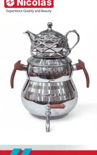 کتری قوری استیل نیکلاس