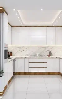 کابینت هایگلاس سفید شاین دار 10% تخفیف کد110