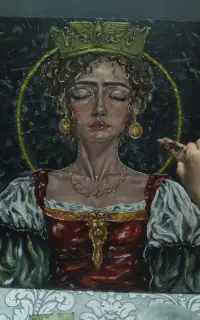 نقاشی  رو بوم رنگ روغن