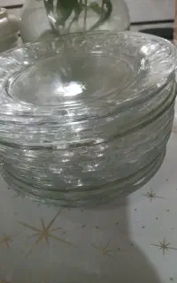 بشقاب میوه خوری ۱۵ عدد  بدون لب پریدگی