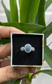 انگشتر نقره مجلسی زنانه