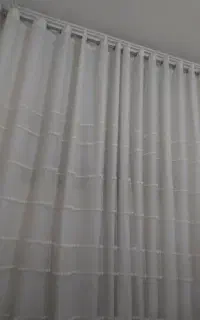 پرده تور با آستر