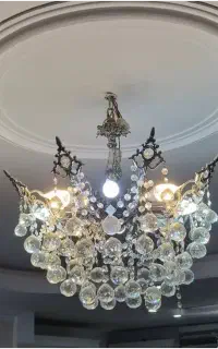 لوستر برنز ۶ شعله ۹ شاخه