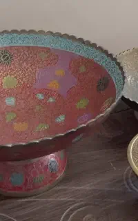 ظروف برنجی پذیرایی و دکوری 5 پارچه