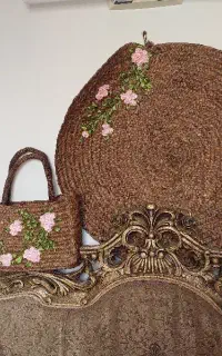 رومیزی حصیری وکیف خرید  ست پیک‌نیک