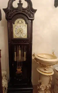ساعت ایستاده تمام چوب