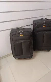 چمدان دو عددی زیب دبل