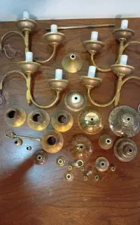 بدنه لوستر آویز برنجی