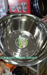 لگن استیل اصل سایز 50 سانت ZIO ترکیه (کالابرگ)