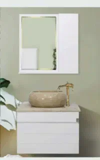 روشویی کاکتوس کاسه سنگ طبیعی کابین باکس آینه