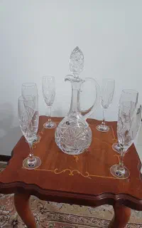 تنگ و ۶ جام کریستال چک بوهمیا