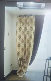پرده آستر و دولایه رویی کرم قهوه ای
