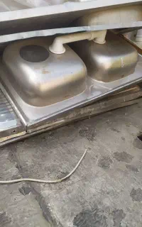 هفت عددسینگ ظرف شویی دولگنه تک لگنه هرکدوم ۱ونیم