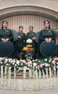 دف دفنوازی مولودی عروسی مذهبی دفنواز مداح خانم