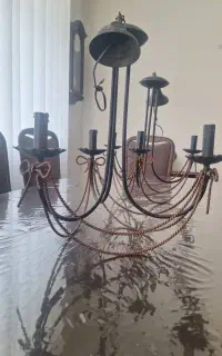 لوستر سه شاخه دوعدد